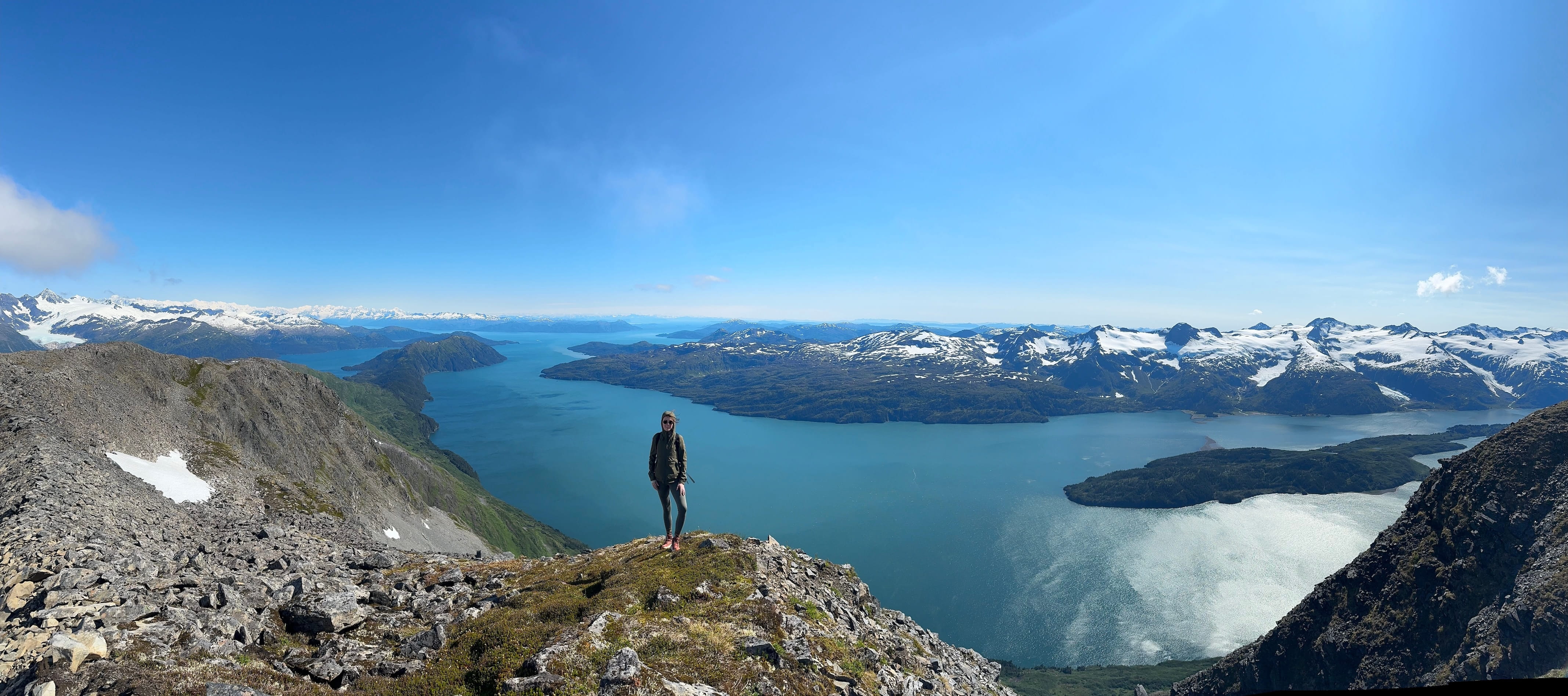 Ali above Blackstone Bay in Whittier, Alaska